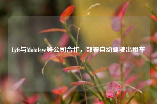 Lyft与Mobileye等公司合作，部署自动驾驶出租车