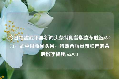 今日福建武平县新闻头条特朗普版宣布胜选65.97.1，武平县新闻头条，特朗普版宣布胜选的背后数字揭秘 65.97.1，特朗普版胜选揭秘，武平县新闻头条背后的数字65.97.1