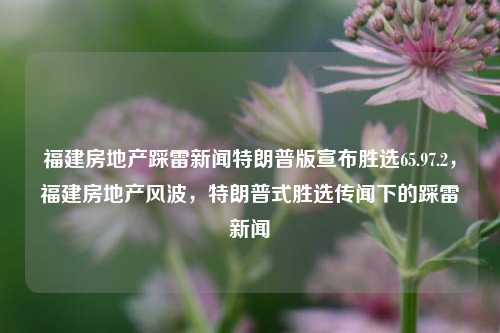 福建房地产踩雷新闻特朗普版宣布胜选65.97.2，福建房地产风波，特朗普式胜选传闻下的踩雷新闻，特朗普胜选传闻下的福建房地产风波，踩雷新闻揭秘