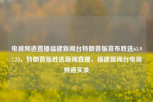 电视频道直播福建新闻台特朗普版宣布胜选65.97.23，特朗普版胜选新闻直播，福建新闻台电视频道实录，福建新闻台特制版，特朗普胜选新闻直播实录