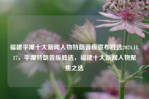 福建平潭十大新闻人物特朗普版宣布胜选2024.11.17，平潭特朗普版胜选，福建十大新闻人物聚焦之选，平潭胜选后的特刊标题，特朗普，福建平潭区的魅力选择-福建新闻热点回顾的背后事件与人物