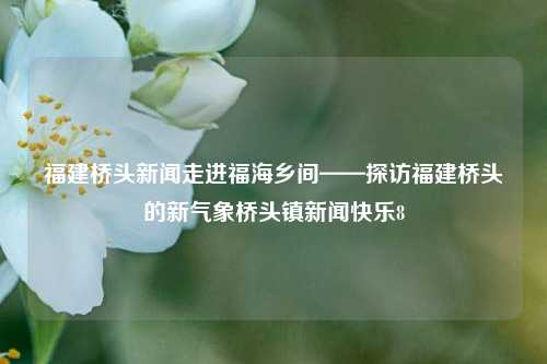 福建桥头新闻走进福海乡间——探访福建桥头的新气象桥头镇新闻快乐8