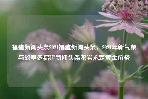 福建新闻头条2021福建新闻头条，2021年新气象与故事多福建新闻头条龙岩永定黄金价格